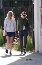 KRISTEN STEWART and DYLAN MEYER Out for Lunch in Los Feliz 03/08/2020