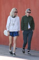 KRISTEN STEWART and DYLAN MEYER Out for Lunch in Los Feliz 03/08/2020