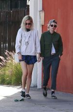 KRISTEN STEWART and DYLAN MEYER Out for Lunch in Los Feliz 03/08/2020