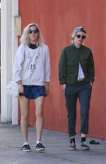 KRISTEN STEWART and DYLAN MEYER Out for Lunch in Los Feliz 03/08/2020