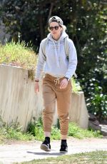 KRISTEN STEWART Out Hiking in Los Feliz 03/08/2020