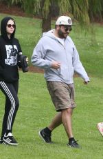 KRISTEN STEWART Out with Friends at a Park in Los Feliz 03/21/2020