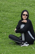KRISTEN STEWART Out with Friends at a Park in Los Feliz 03/21/2020