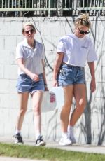 KRISTENS TEWART in Daisy Dukes Out in Los Feliz 03/03/2020