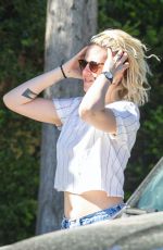 KRISTENS TEWART in Daisy Dukes Out in Los Feliz 03/03/2020