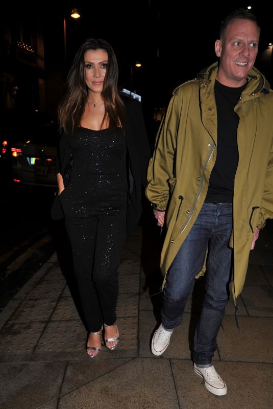 KYM MARSH and Antony Cotton at Rosso Restaurant in Manchester 03/07/2020