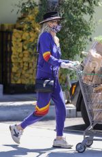 LAETICIA HALLYDAY Out Shopping in Los Angeles 03/27/2020