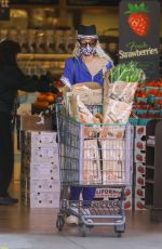 LAETICIA HALLYDAY Out Shopping in Los Angeles 03/27/2020
