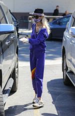 LAETICIA HALLYDAY Wears a Mask at Grocery Store in Brentwood 03/27/2020