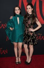 LAURA and VANESSA MARANO at Mulan Premiere in Hollywood 03/09/2020
