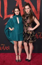 LAURA and VANESSA MARANO at Mulan Premiere in Hollywood 03/09/2020