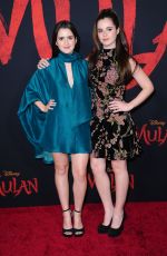 LAURA and VANESSA MARANO at Mulan Premiere in Hollywood 03/09/2020