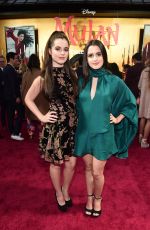 LAURA and VANESSA MARANO at Mulan Premiere in Hollywood 03/09/2020