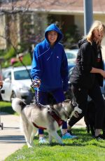 LAURA DERN Out with Her Dogs in Los Angeles 03/21/2020