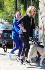 LAURA DERN Out with Her Dogs in Los Angeles 03/21/2020