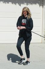 LAURA DERN Out with Her Dogs in Los Angeles 03/21/2020