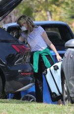 LAURA DERN Wearing a Mask Out in Los Angeles 03/30/2020