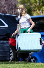 LAURA DERN Wearing a Mask Out in Los Angeles 03/30/2020