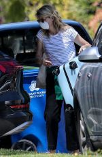 LAURA DERN Wearing a Mask Out in Los Angeles 03/30/2020