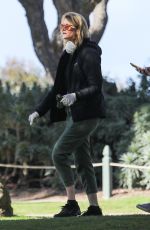 LAURA DERN Wears Mask and Gloves Out with Her Dog in Los Angeles 03/25/2020