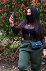 LAUREN GOODGER Wears Face Mask Out in Essex 03/20/2020