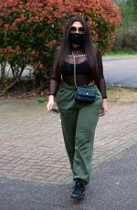 LAUREN GOODGER Wears Face Mask Out in Essex 03/20/2020