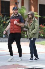 LILY COLLINS and Charlie McDowell Out for Her 31st Birthday in Los Angeles 03/18/2020
