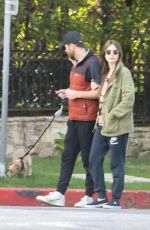 LILY COLLINS and Charlie McDowell Out for Her 31st Birthday in Los Angeles 03/18/2020