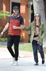 LILY COLLINS and Charlie McDowell Out for Her 31st Birthday in Los Angeles 03/18/2020