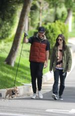 LILY COLLINS and Charlie McDowell Out for Her 31st Birthday in Los Angeles 03/18/2020