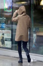 LILY COLLINS Out in the Rain to Pick Up Dog Food in Los Angeles 03/13/2020