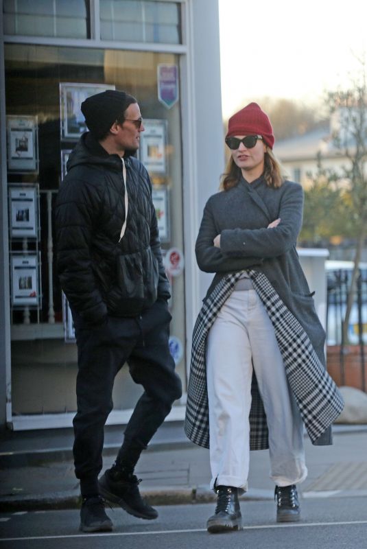 LILY JAMES and Matt Smith Out in London 03/29/2020