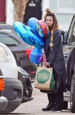 LILY JAMES Out and About in London 03/23/2020