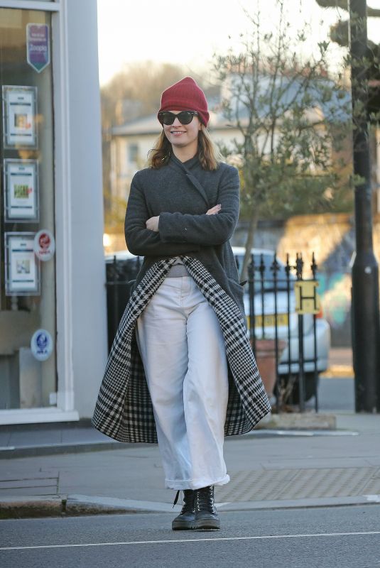 LILY JAMES Out and About in London 03/29/2020