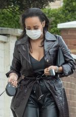 LISA MAFFIA with a Mask Out in London 03/20/2020