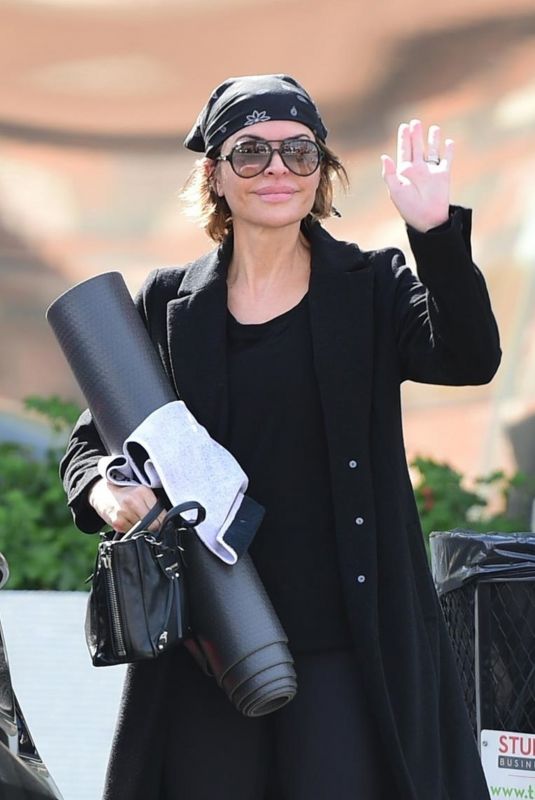 LISA RINNA Leaves Yoga Class in Studio City 03/07/2020