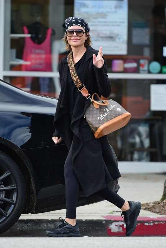 LISA RINNA Leaves Yoga Class in Studio City 03/12/2020