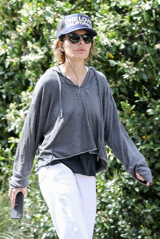 LISA RINNA Out Hiking in Los Angeles 03/21/2020