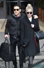 LUCY BOYNTON and Rami Malek Leaves Hotel de Crillon in Paris 02/29/2020
