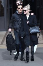 LUCY BOYNTON and Rami Malek Leaves Hotel de Crillon in Paris 02/29/2020