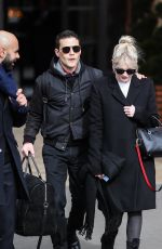 LUCY BOYNTON and Rami Malek Leaves Hotel de Crillon in Paris 02/29/2020