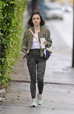 LUCY HALE Arrives at a Gym in Los Angeles 03/14/2020