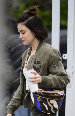 LUCY HALE Arrives at a Gym in Los Angeles 03/14/2020