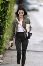 LUCY HALE Arrives at a Gym in Los Angeles 03/14/2020