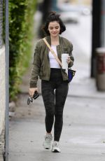 LUCY HALE Arrives at a Gym in Los Angeles 03/14/2020