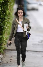 LUCY HALE Arrives at a Gym in Los Angeles 03/14/2020