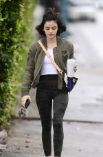 LUCY HALE Arrives at a Gym in Los Angeles 03/14/2020