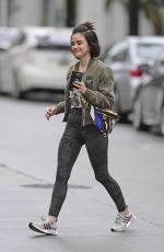 LUCY HALE Arrives at a Gym in Los Angeles 03/14/2020