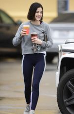LUCY HALE Heading to a Gym in Los Angeles 03/10/2020
