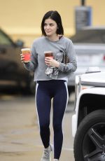 LUCY HALE Heading to a Gym in Los Angeles 03/10/2020